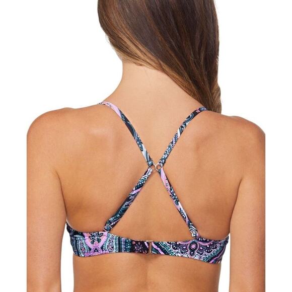 Raisins Juniors' Convertible-Strap Bikini Top in “Moonshadow”, size M, NWT - Picture 3 of 8